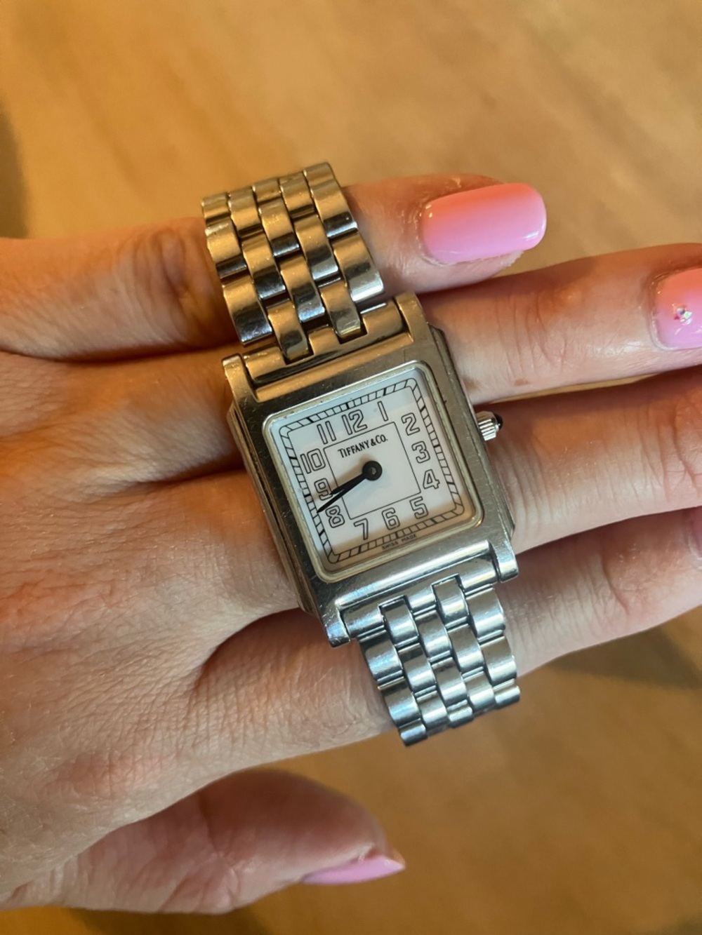 Tiffany & Co. White Stainless Steel Classic Women's Portfolio Watch